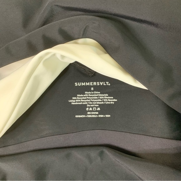 Summersalt Womens white black the sea breeze cut out one piece swimsuit 8 - Picture 5 of 7